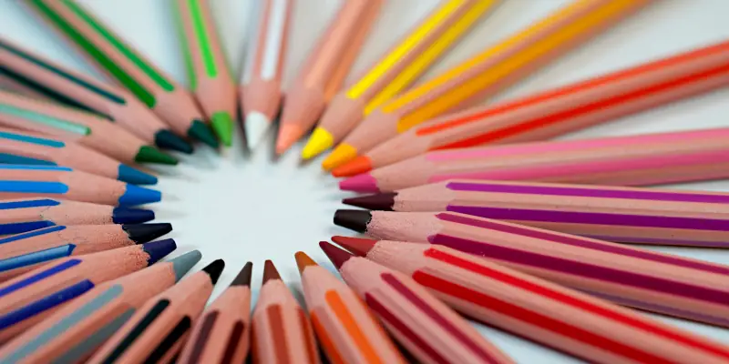 Colored pencils for printables